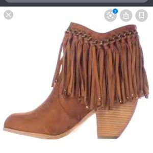 3/$20 Suede Fringe Booties